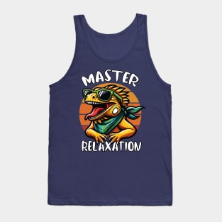 Master of Relaxation: The Ultimate Iguana T-Shirt Tank Top